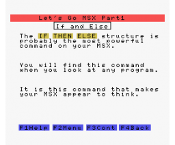 Let's Go MSX - Part 1 (1984, MSX, SoftCat)