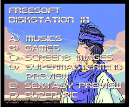 Freesoft Diskstation #1 (1992, MSX2, Freesoft Club)