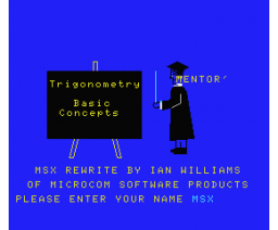 Trigonometry Basic Concepts (MSX, Mentor Educational Services Ltd., Ian Williams)