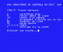 MS Text (1985, MSX, Aackosoft)