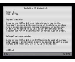 MSX Windows98 v1.1 (1998, MSX2, MSX2+, Turbo-R, CyberSoft)