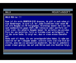 Mountain-Disk 2 (1993, MSX2, MSX2+, Turbo-R, Mountainsoft)