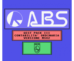 Gest Pack III - Contabilita Ordinaria (1987, MSX2, ABS)