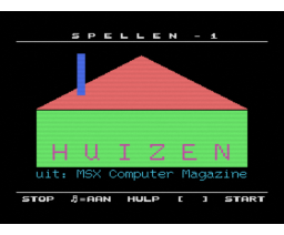 Unipakket Basis Onderwijs - Spellen 1 - Versie 1.0 (1988, MSX, MSW Master Software)