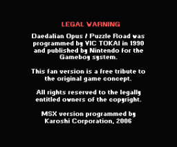 Daedalian Opus (2006, MSX, Karoshi)