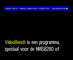 VideoBench (1991, MSX2, NewVision)