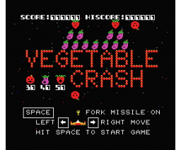 Vegetable Crash (1984, MSX, Hudson Soft)