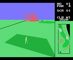 Hudson 3D Golf (1984, MSX, SoftBank)