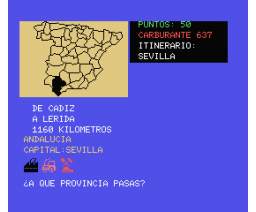 En Ruta - Geografia de España Peninsular (1985, MSX, Microgesa, Biosoft)