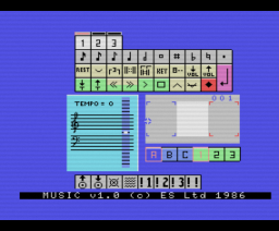 Music Editor (1986, MSX, Electric Software)