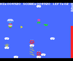 Sky Diver (1984, MSX, Hudson Soft)