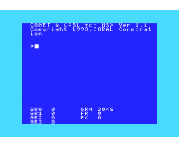 COMET & CASL for MSX (1993, MSX2, Coral Corporation)