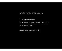 SIMPL Sample Disk 256 kB (1994, MSX2, UMF Zeeland)