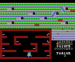 Panic the train (1984, MSX, Central education)