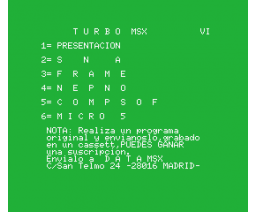 Turbo MSX Ano.1 Vol.6 (MSX, GEASA)