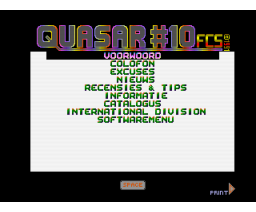 Quasar #10 (1991, MSX2, MSX Club Gouda)