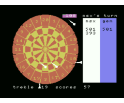 Darts (1984, MSX, Orpheus)