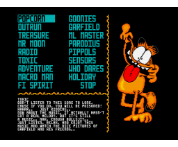 Tunez - Garfield Edition (1999, MSX2, TeddyWarez)