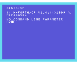 H-FORTH (1996, MSX, Akio Hiramatsu)