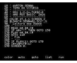 Ayrton Senna - Tema da Vitória (2026, MSX, Retro Tributes)