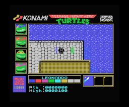 Teenage Mutant Hero Turtles (1990, MSX, Image Works)