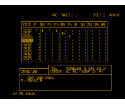Koustracker (1993, MSX2, Soksoft)