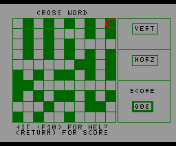 Crossword (1985, MSX, Al Alamiah)