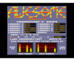 Awesome Compilation Disk #1 (1991, MSX2, Moonsoft)