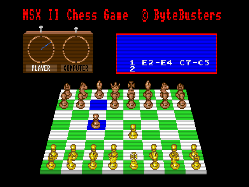 Play Computer Chess • MSX GamePhD