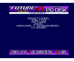 FutureDisk 00 (1992, MSX2, S.T.U.F.F.)
