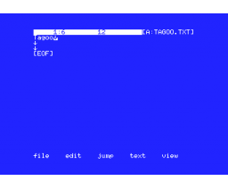 Text Editor V&Z (1992, MSX2, IPUS)