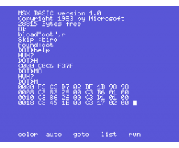 Dot Assembler (MSX, Unknown)