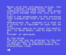 Ballyhoo (1986, MSX, Infocom)
