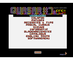 Quasar #07 (1991, MSX2, MSX Club Gouda)