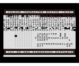 Benny - Colour Character Editor (1988, MSX, New Dimension Software)