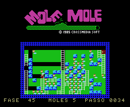 Mole Mole (1985, MSX, Cross Media Soft)