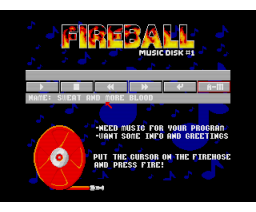 Fireball music disk #1 (1993, MSX2, MSX Club Drechtsteden)