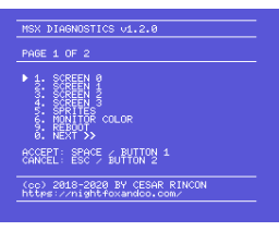MSX Diagnostics (2018, MSX, César Rincón)