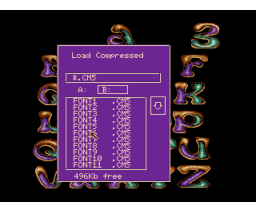 Paint IV fonts (1993, Juan Salas)