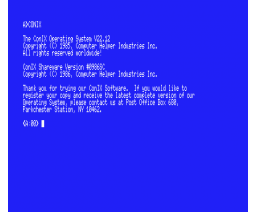 ConIX (1986, MSX2,  Computer Helper Industries)