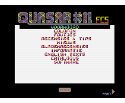 Quasar #11 (1992, MSX2, MSX Club Gouda)