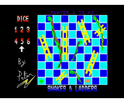 Snakes & Ladders (1988, MSX2, Peter Jess)