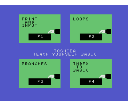 Teach Yourself Basic (1985, MSX, Toshiba)
