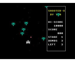 Shooter-X (1993, MSX2, T.M. / ZAP)