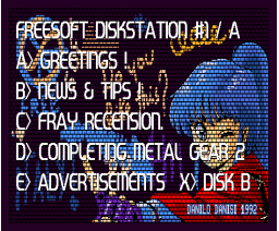 Freesoft Diskstation #1 (1992, MSX2, Freesoft Club)