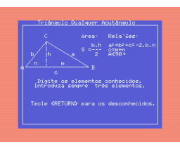 Geometria I - Geometria Plana  (1987, MSX, Disprosoft)