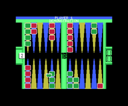 Backgammon (1985, MSX, Tecno Soft)