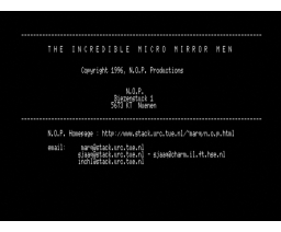 The Incredible Micro Mirror Men (MSX2, NOP)
