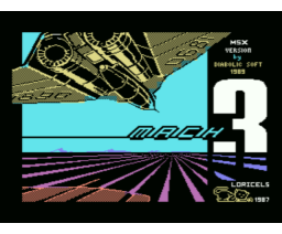 Mach 3 (1987, MSX, Loriciels)