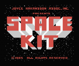 Space Kit (1986, MSX, Joyce Hakkanson Associates)
